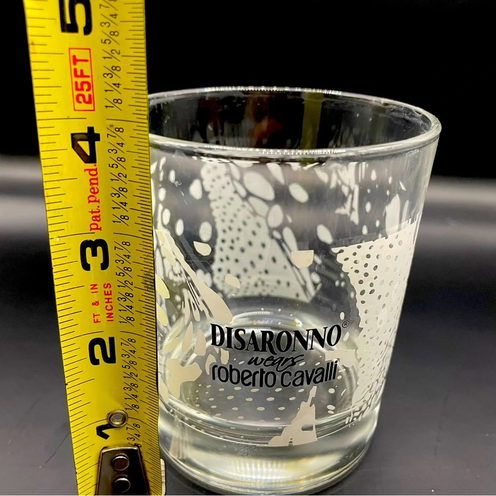 Disaronno Wears Roberto Cavalli Rocks Glass (x3) plus 1 Wears Missoni Glass